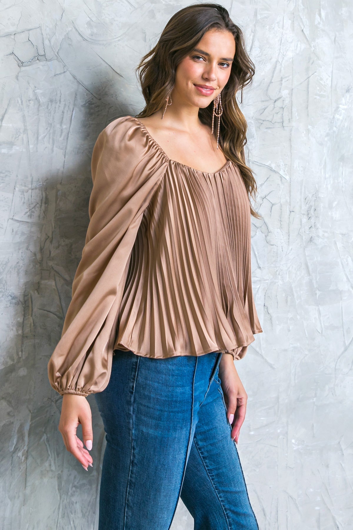 NO MORE DRAMA WOVEN TOP Flying Tomato
